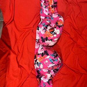 Torrid Pink Floral Push-Up Bra